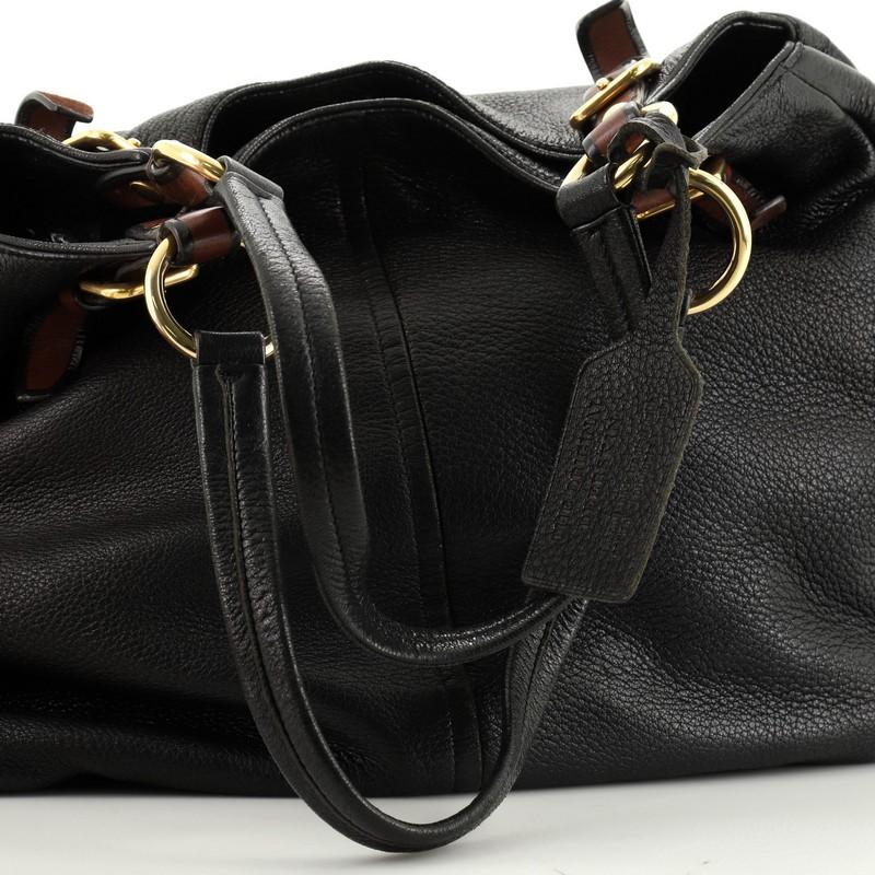 Prada Front Zip Shoulder Bag Cervo Antik Leather Medium 2