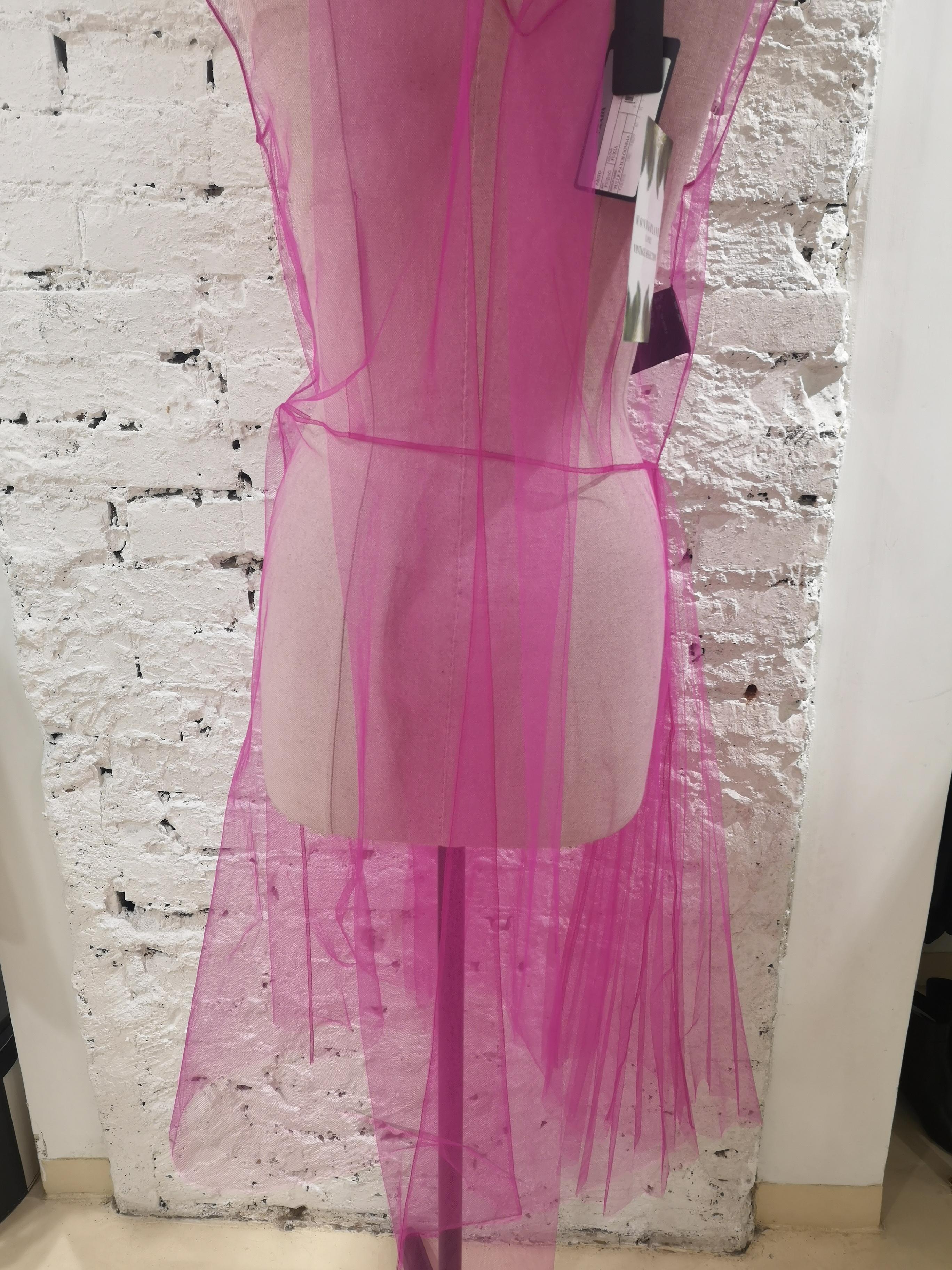 Prada fucsia purple tulle dress For Sale 2