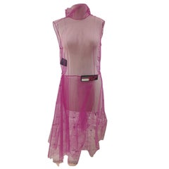 Prada - Robe en tulle violet fucsia