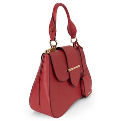 PRADA Fuoco red Saffiano Lux leather 2019 SIDONIE MEDIUM Bag