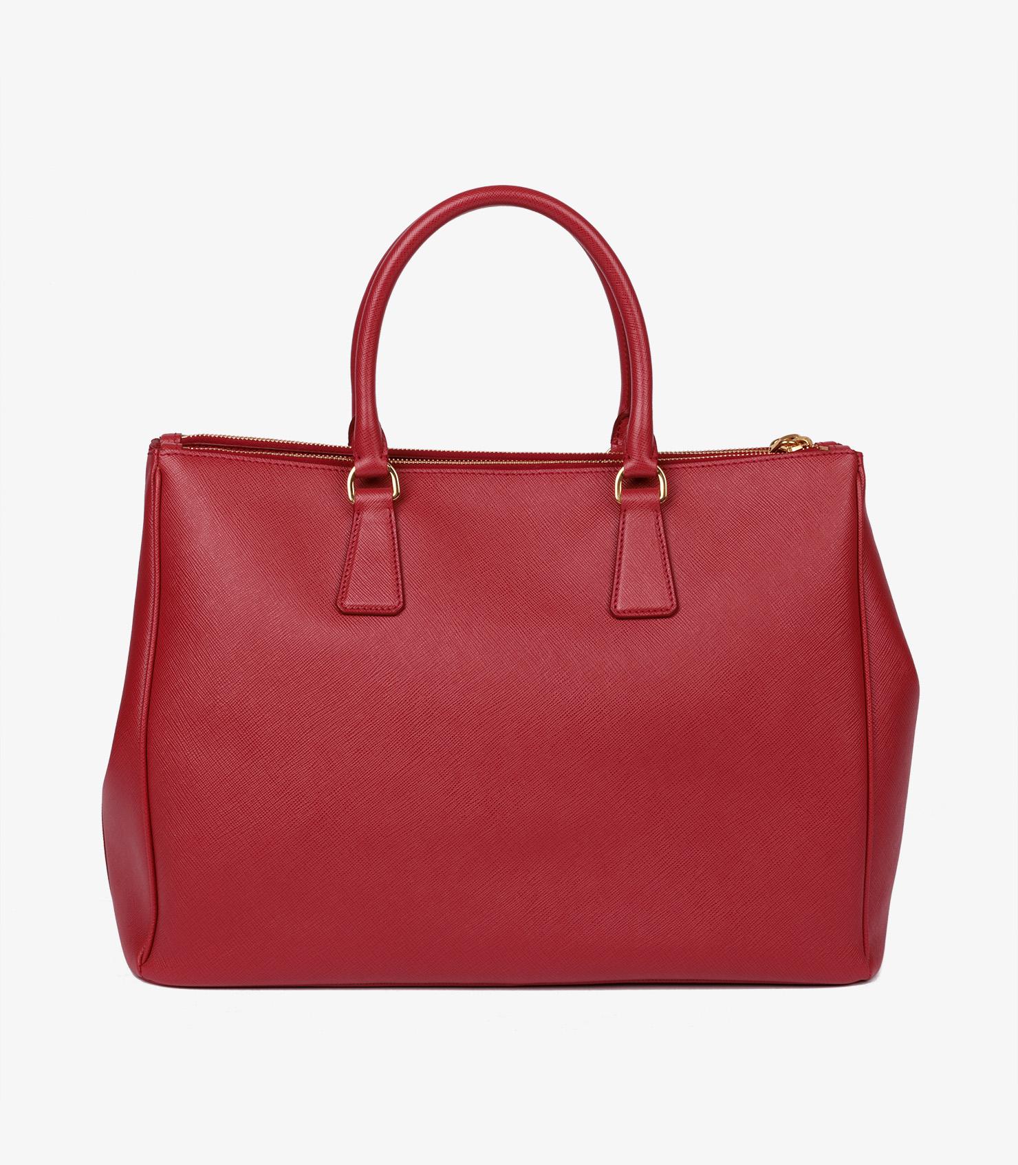 Women's or Men's Prada Fuoco Saffiano Lux Leather Large Galleria Tote