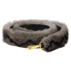 Prada Fur And Leather Bag Strap
