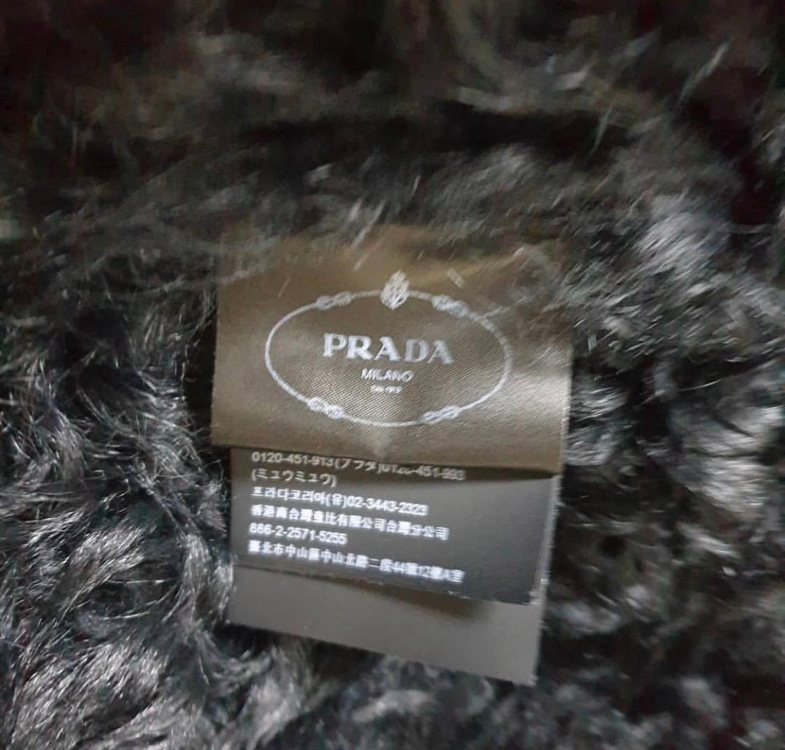 Women's Prada Fur Trimmed Winter Leather Jacket