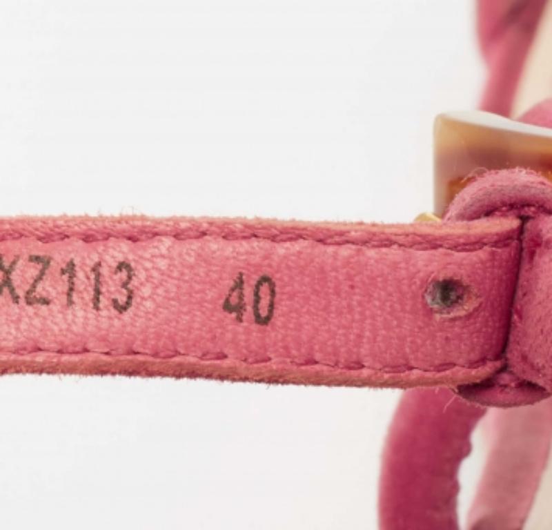 Prada Fuschia Pink Suede Espadrille Wedge Sandals Size 40 For Sale 4