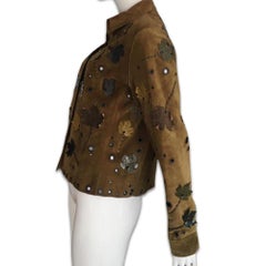 PRADA H/W 1999 Blattjacke aus Leder