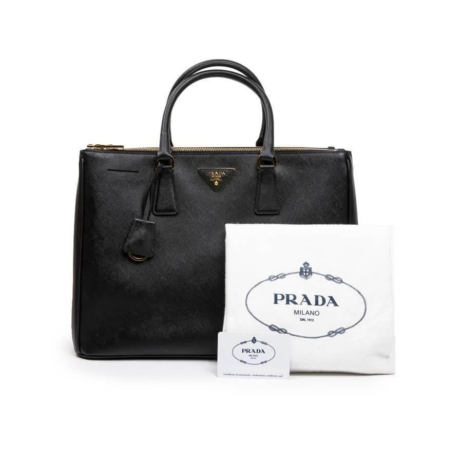 PRADA 'Galleria' Bag in Black Saffiano Leather 1