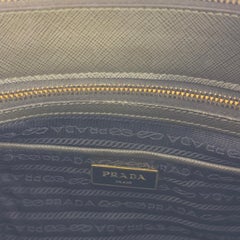 PRADA Galleria Crossbody Handbag Khaki Leather Circa 2005