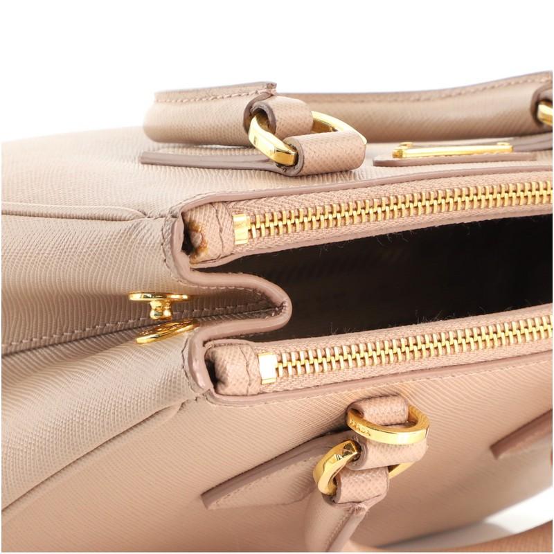 Prada Galleria Double Zip Tote Saffiano Leather Mini 3