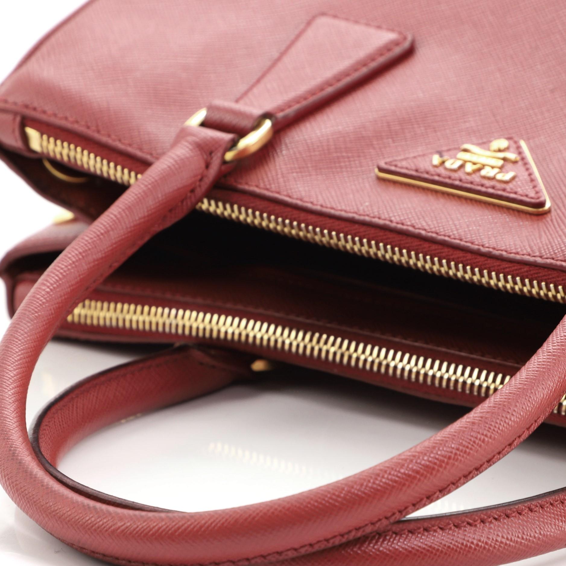 Women's or Men's Prada Galleria Double Zip Tote Saffiano Leather Small