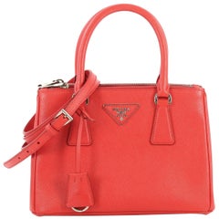 Prada Galleria Double Zip Tote Saffiano Leather Small