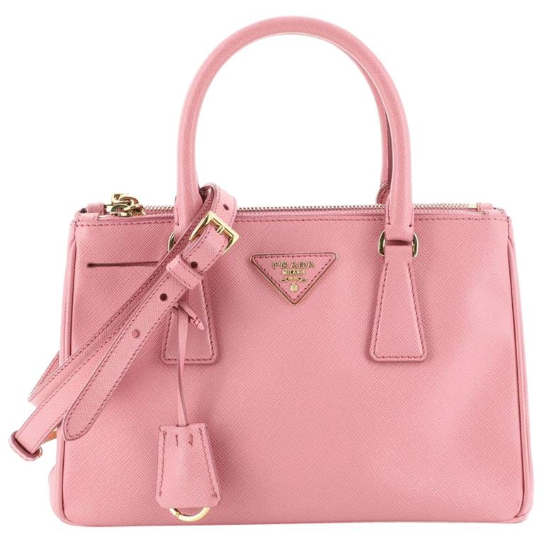 Prada Galleria Double Zip Tote Saffiano Leather Small At 1stDibs Prada Galleria Double Zip Tote Saffiano Leather Small At 1stDibs