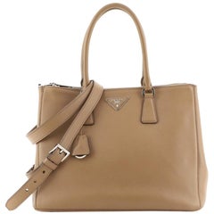 Prada Galleria Double Zip Tote Soft Calfskin Large