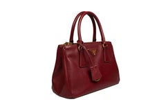 Prada Galleria Mini Burgundy Red