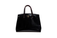 Prada Galleria Patent Leather Black