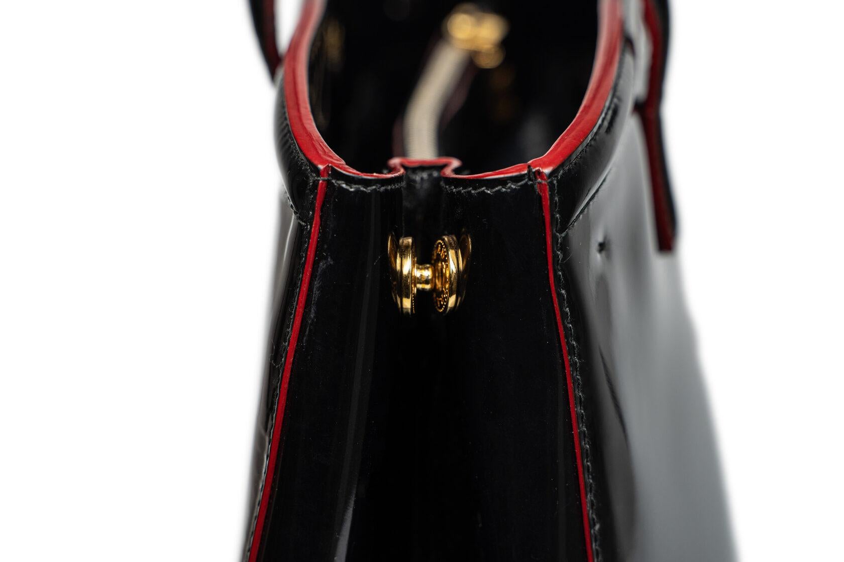 Prada Galleria Patent Leather Black For Sale 3