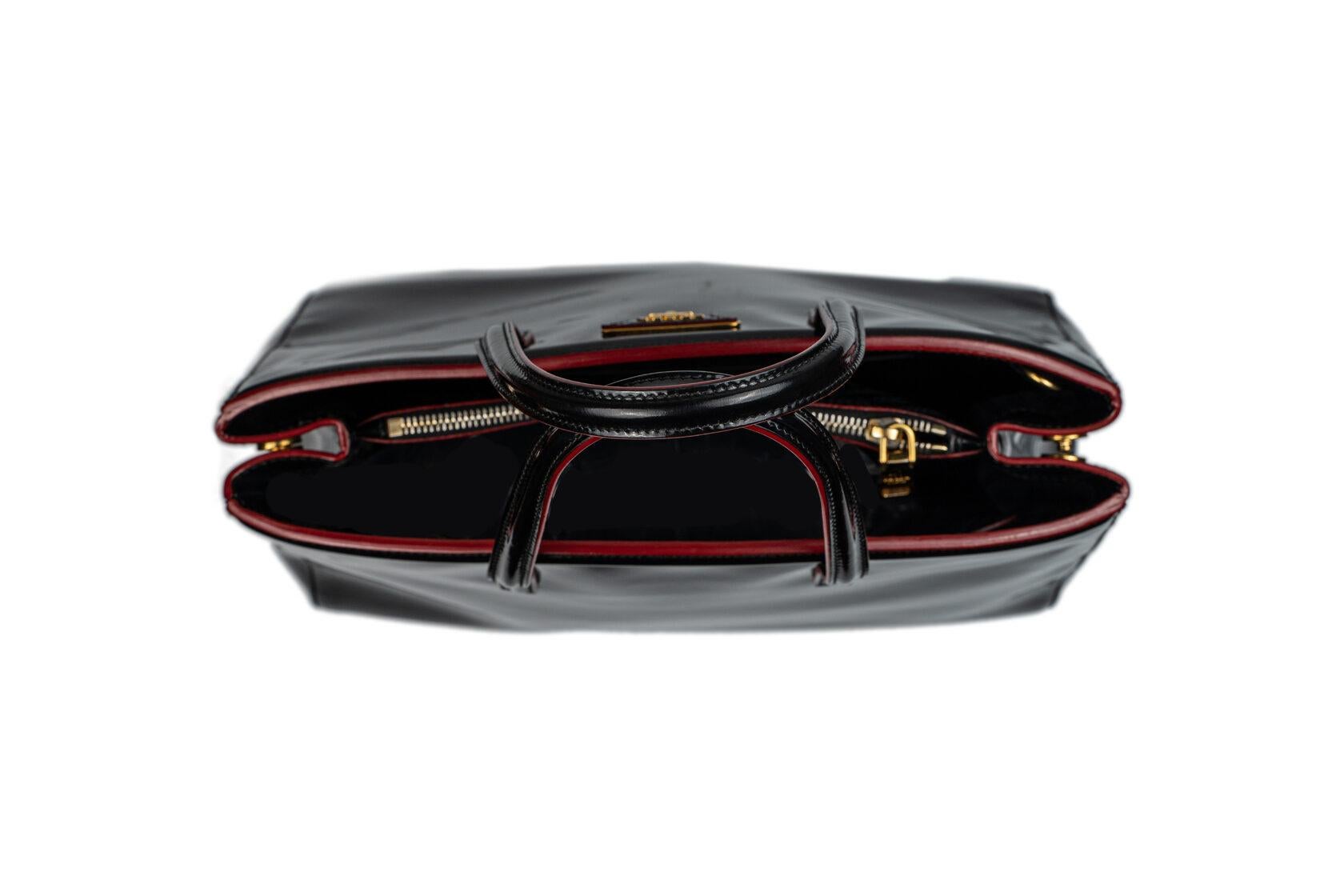 Prada Galleria Patent Leather Black For Sale 4