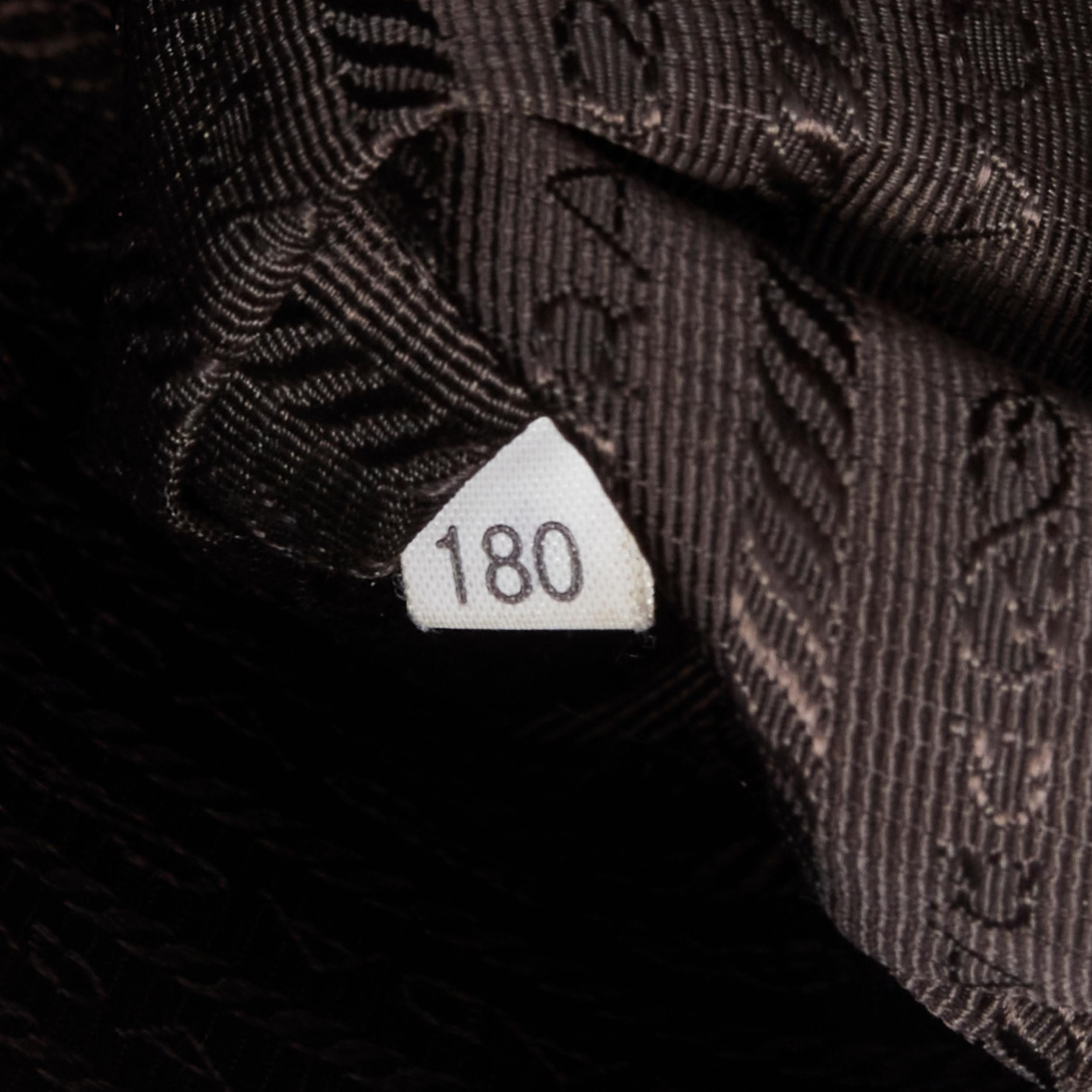 PRADA Galleria Saffiano elephant grey leather triangle logo satchel tote bag 6