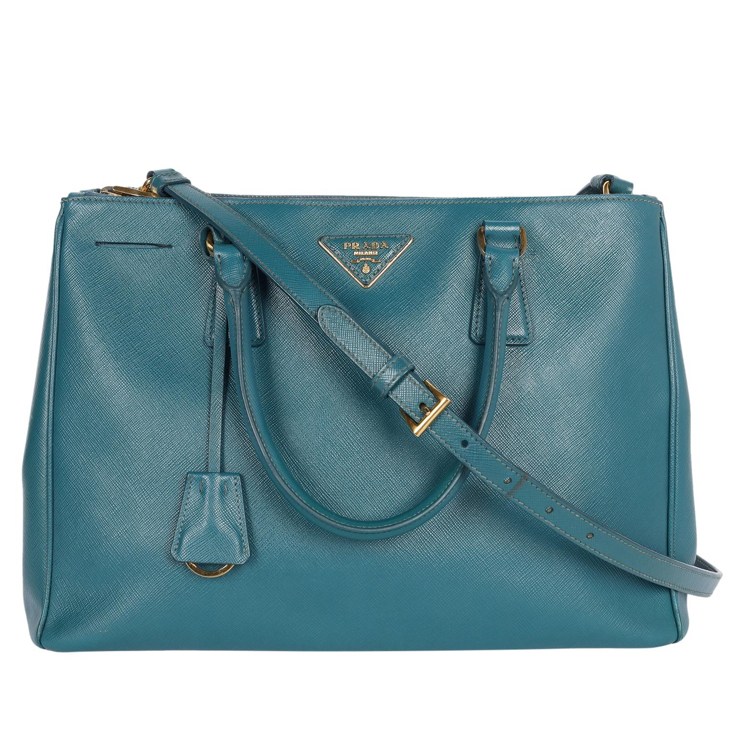 PRADA Galleria Saffiano Grand sac en cuir en vente 3