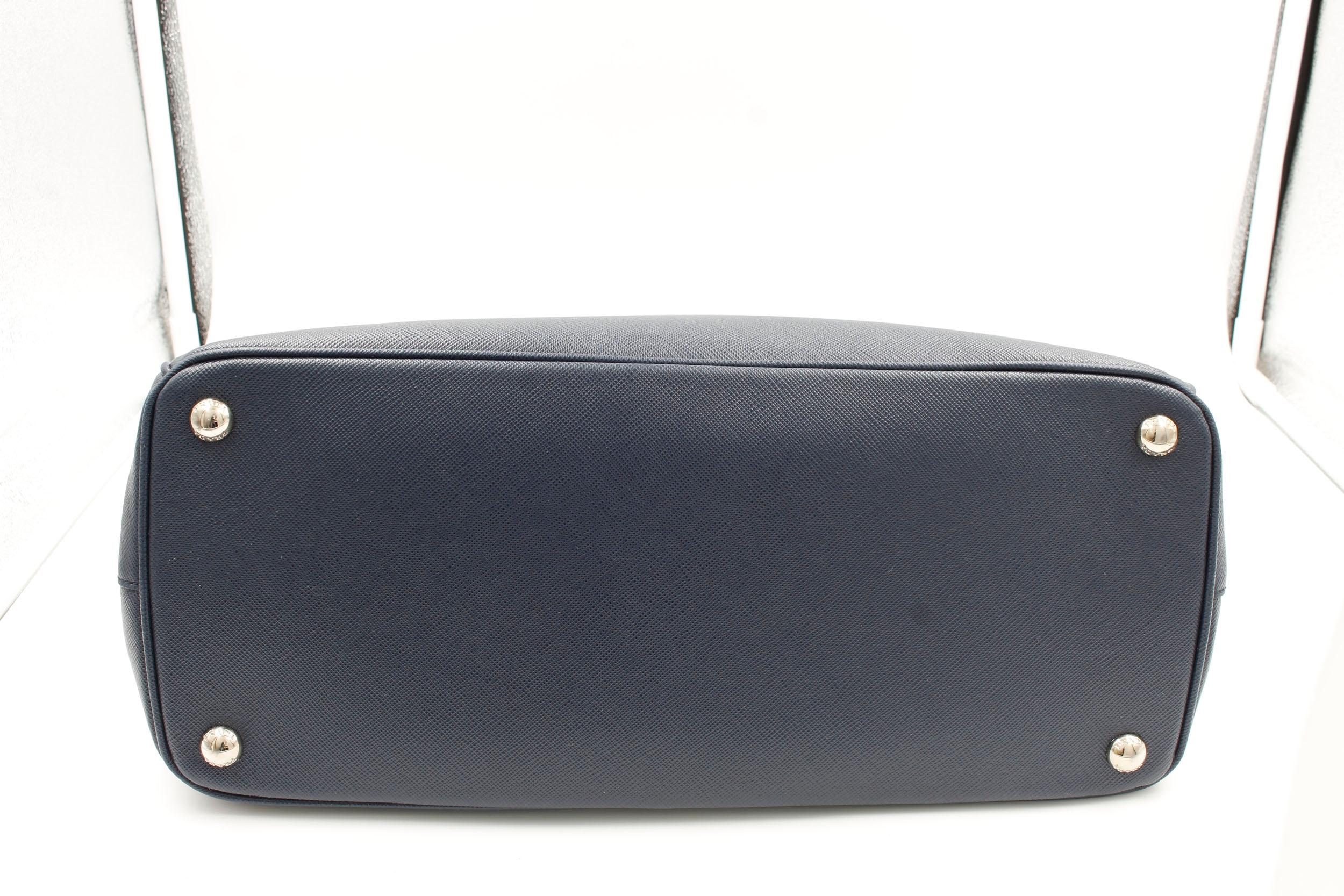 Prada Galleria Saffiano Leather Bag 1BA274 Navy Blue 2