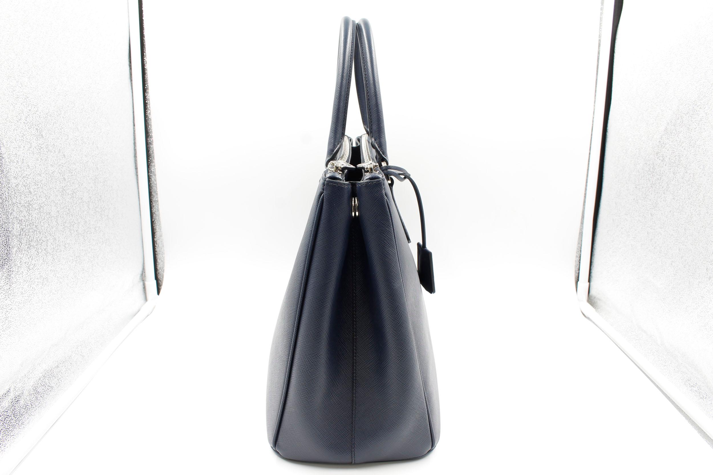navy prada bag