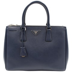 Prada Galleria Saffiano Ledertasche 1BA274 Marineblau