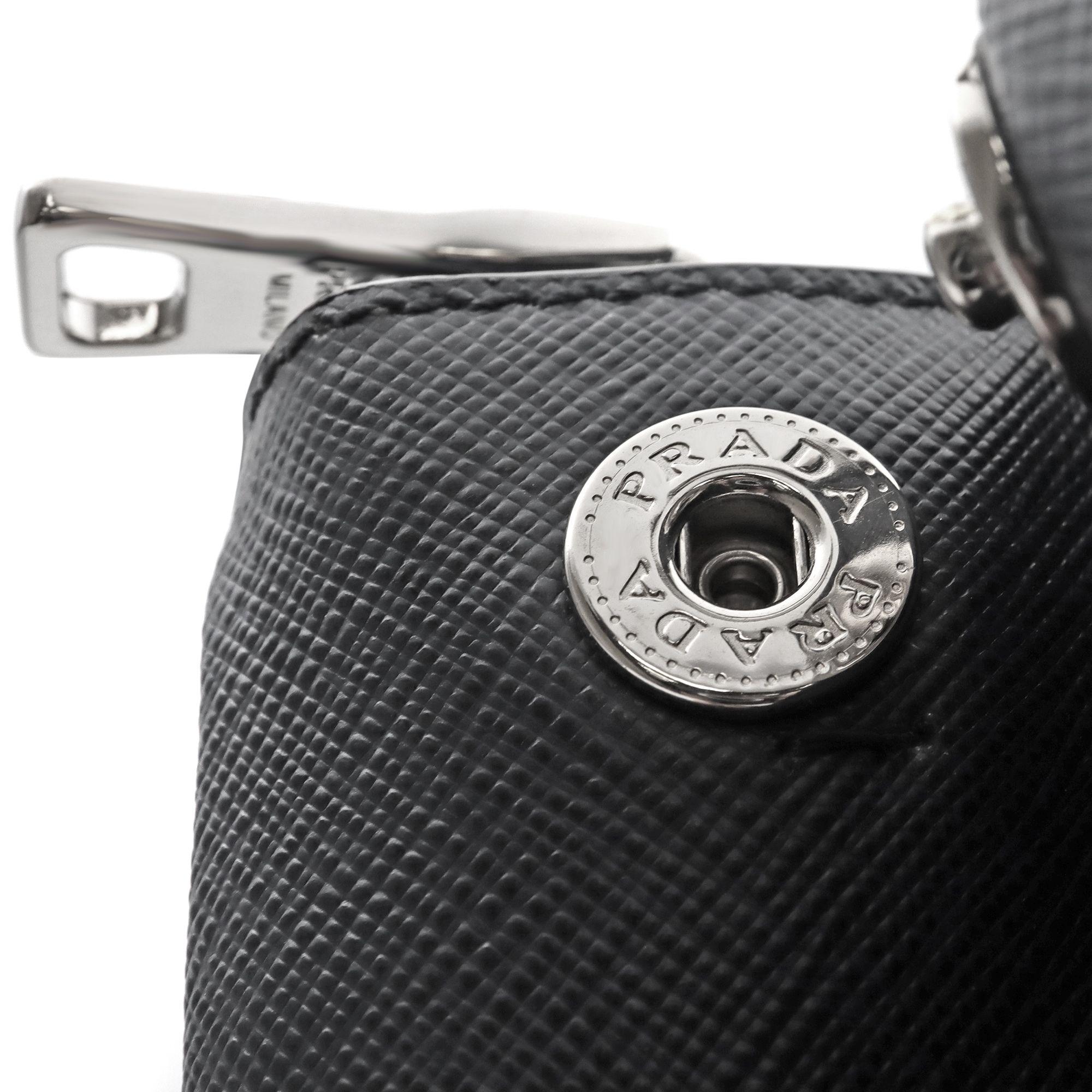 Prada Galleria Saffiano Lux Baltico Leather Silver Hardware Medium Tote Bag  3