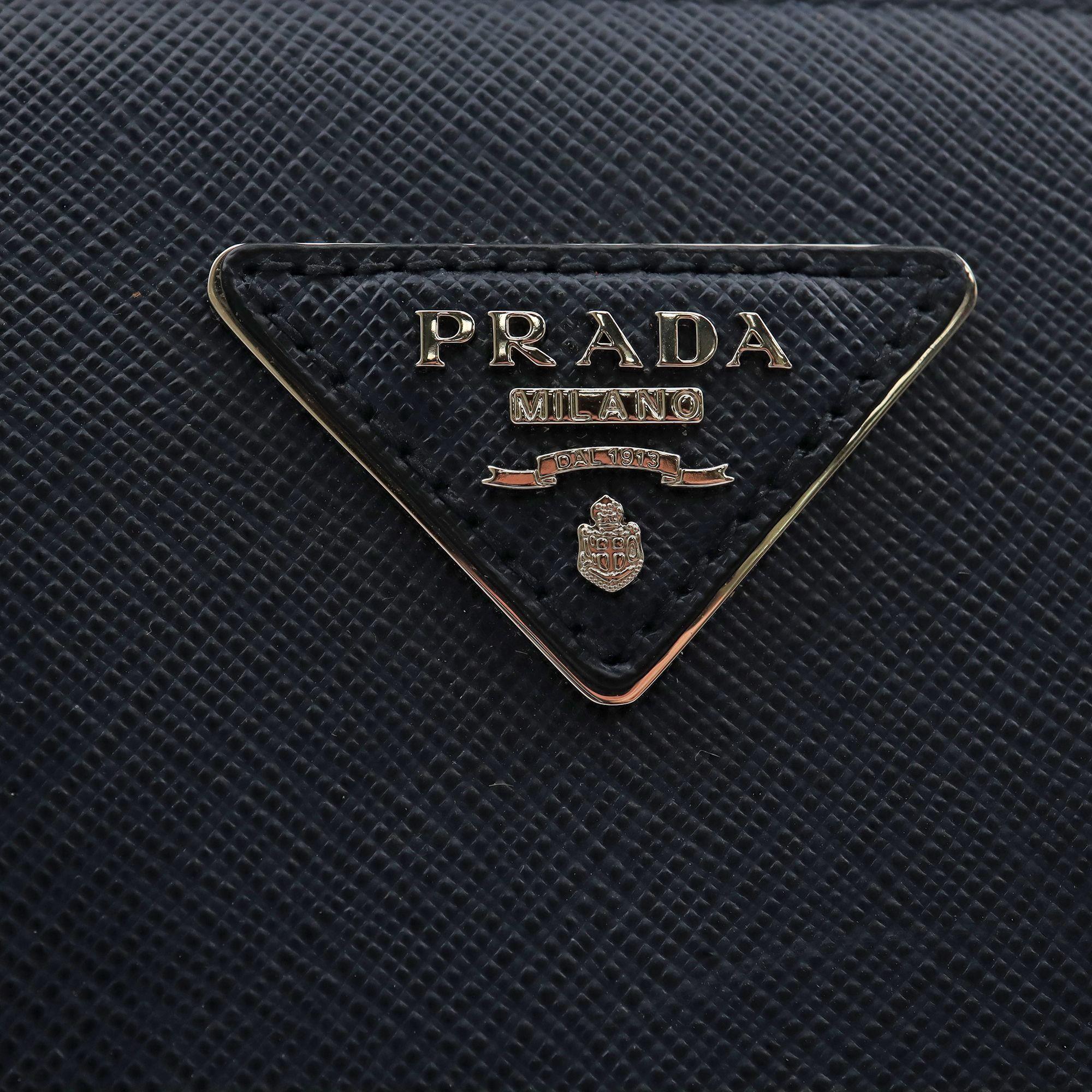 Women's Prada Galleria Saffiano Lux Baltico Leather Silver Hardware Medium Tote Bag 