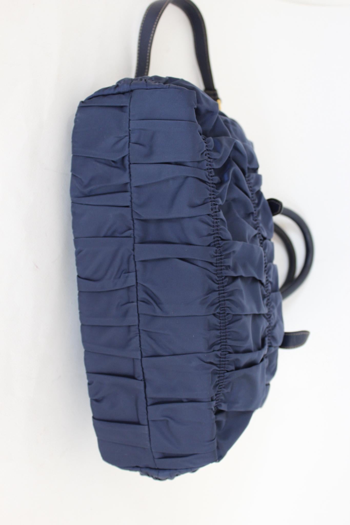 Women's Prada Gaufre Baltic Blue Bag 2000s