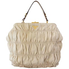 Prada Gaufre Beige Bag