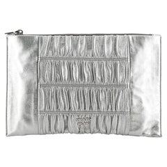 Prada Gaufre Clutch Leather