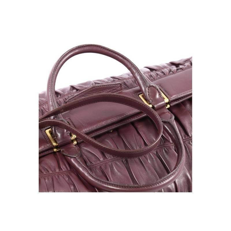 Women's or Men's Prada Gaufre Convertible Frame Bag Nappa Leather Large