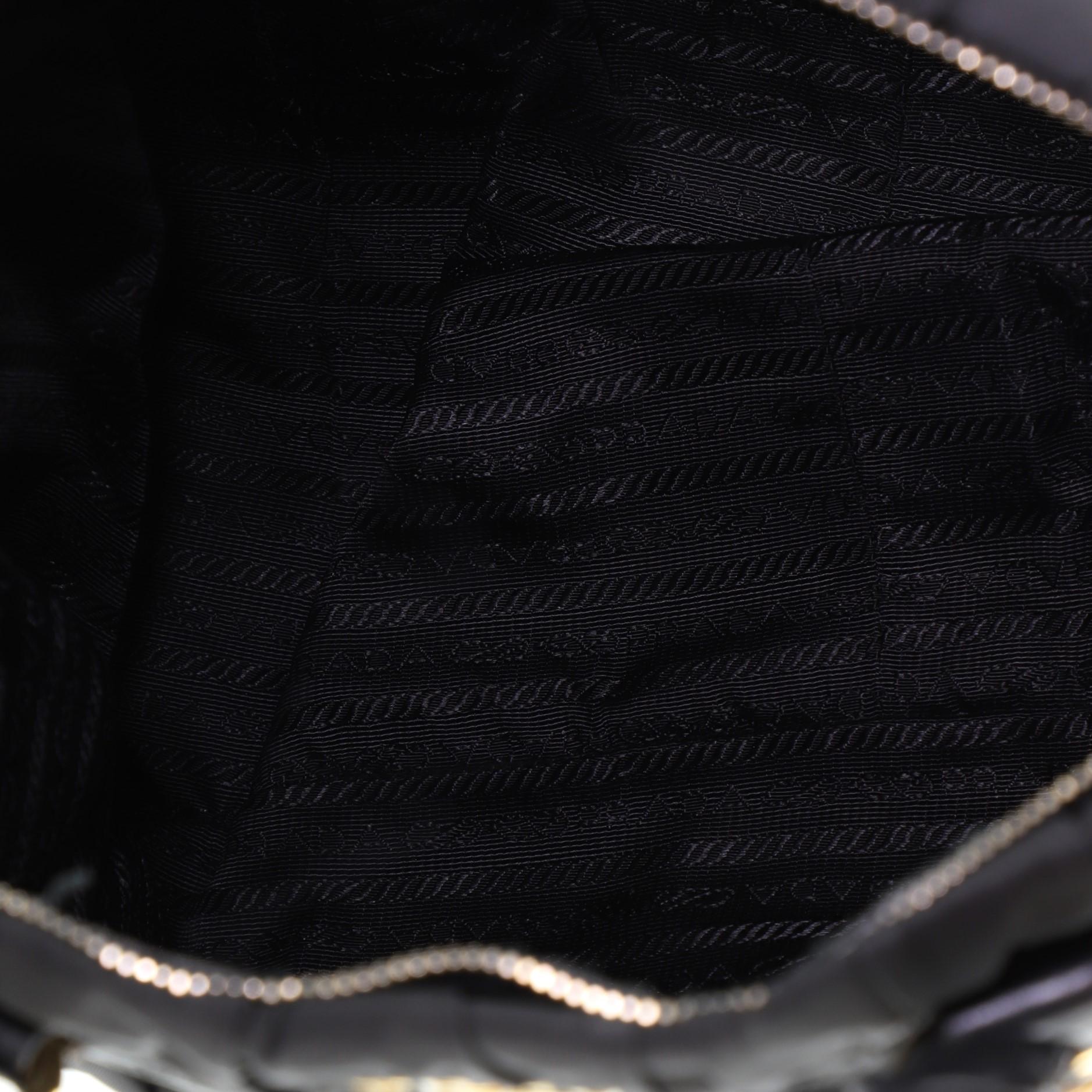 Women's or Men's Prada Gaufre Convertible Satchel Tessuto with Leather Medium