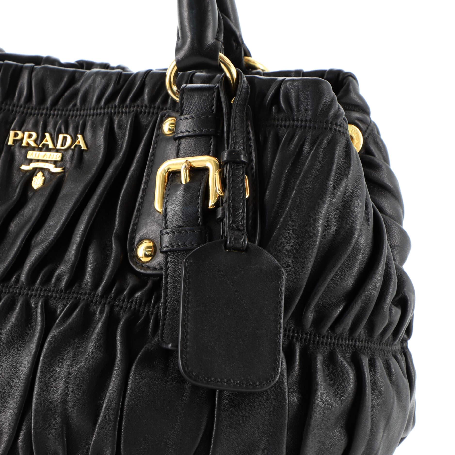 Prada Gaufre Convertible Tote Nappa Leather Medium 2