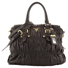 Prada Gaufre Convertible Tote Nappa Leather Medium