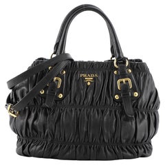 Prada Gaufre Convertible Tote Nappa Leather Medium