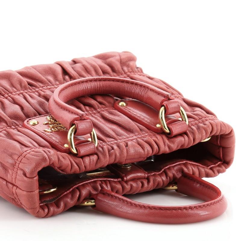 Prada Gaufre Convertible Tote Nappa Leather Mini 1