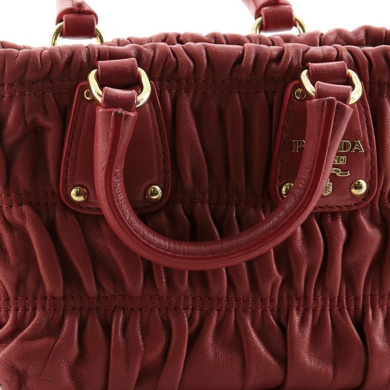Prada Gaufre Convertible Tote Nappa Leather Mini 2
