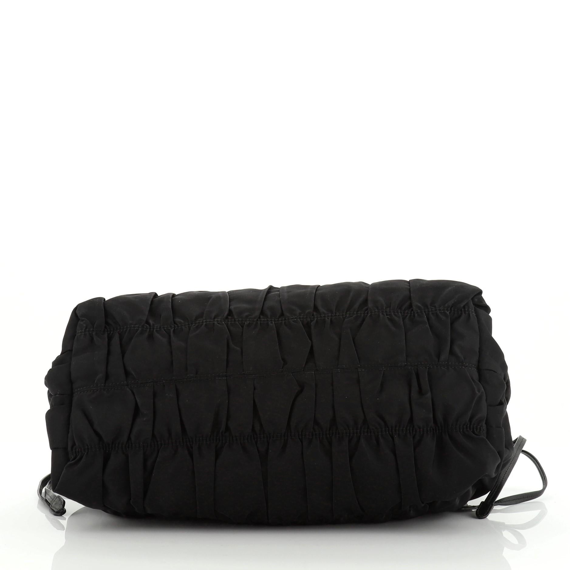 Prada Gaufre Convertible Tote Tessuto Large In Good Condition In NY, NY