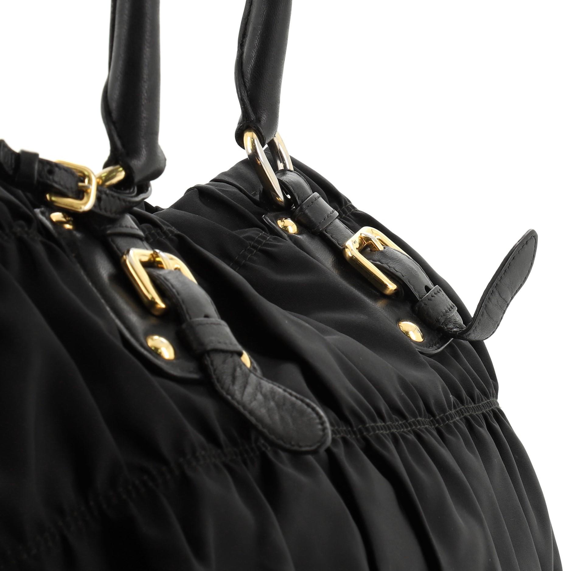 Prada Gaufre Convertible Tote Tessuto Large 1