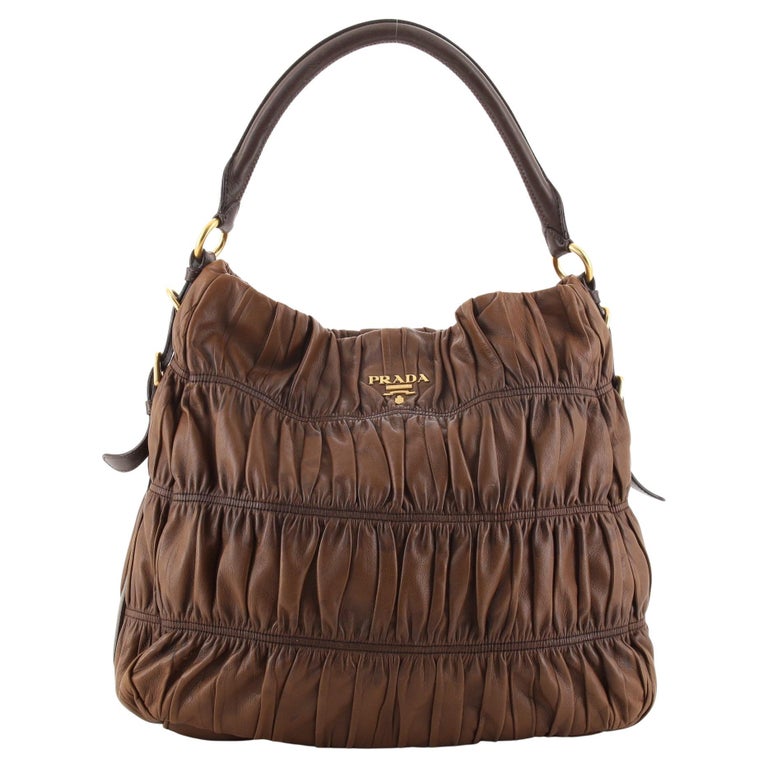 Prada Gaufre Hobo Nappa Leather Medium at 1stDibs