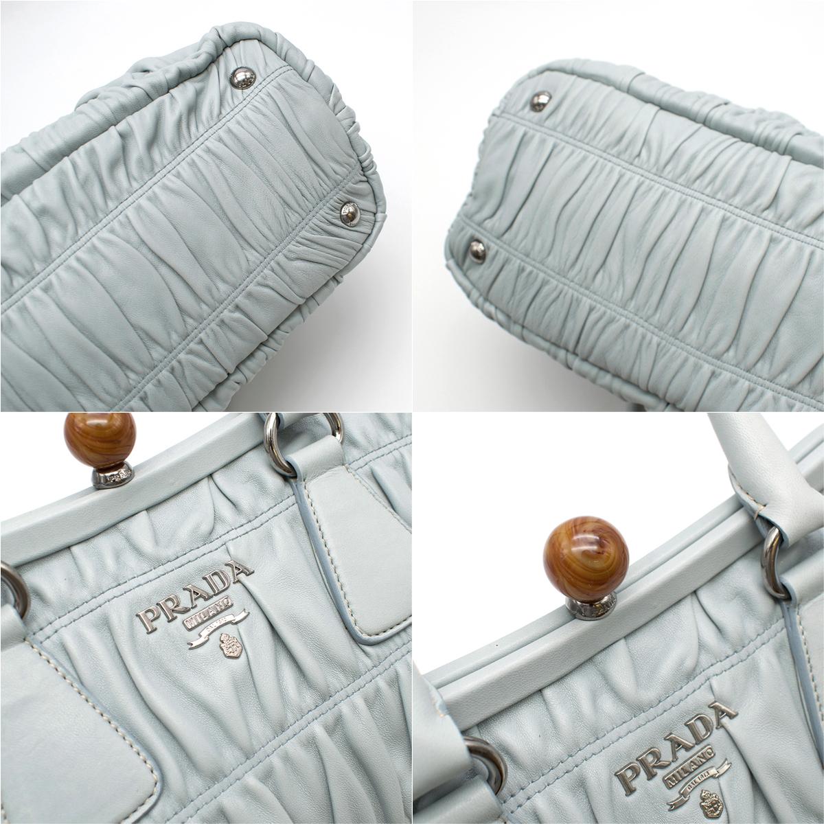 Prada Gaufre Kiss Lock Cipria Nappa Leather bag 1