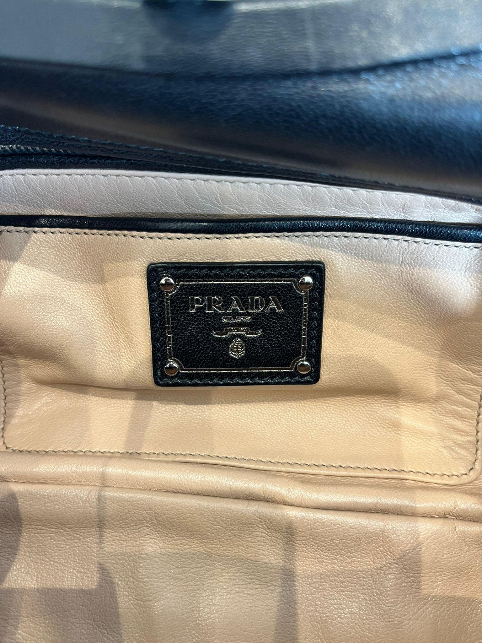 Prada Gaufre Leather Clutch Bag 6