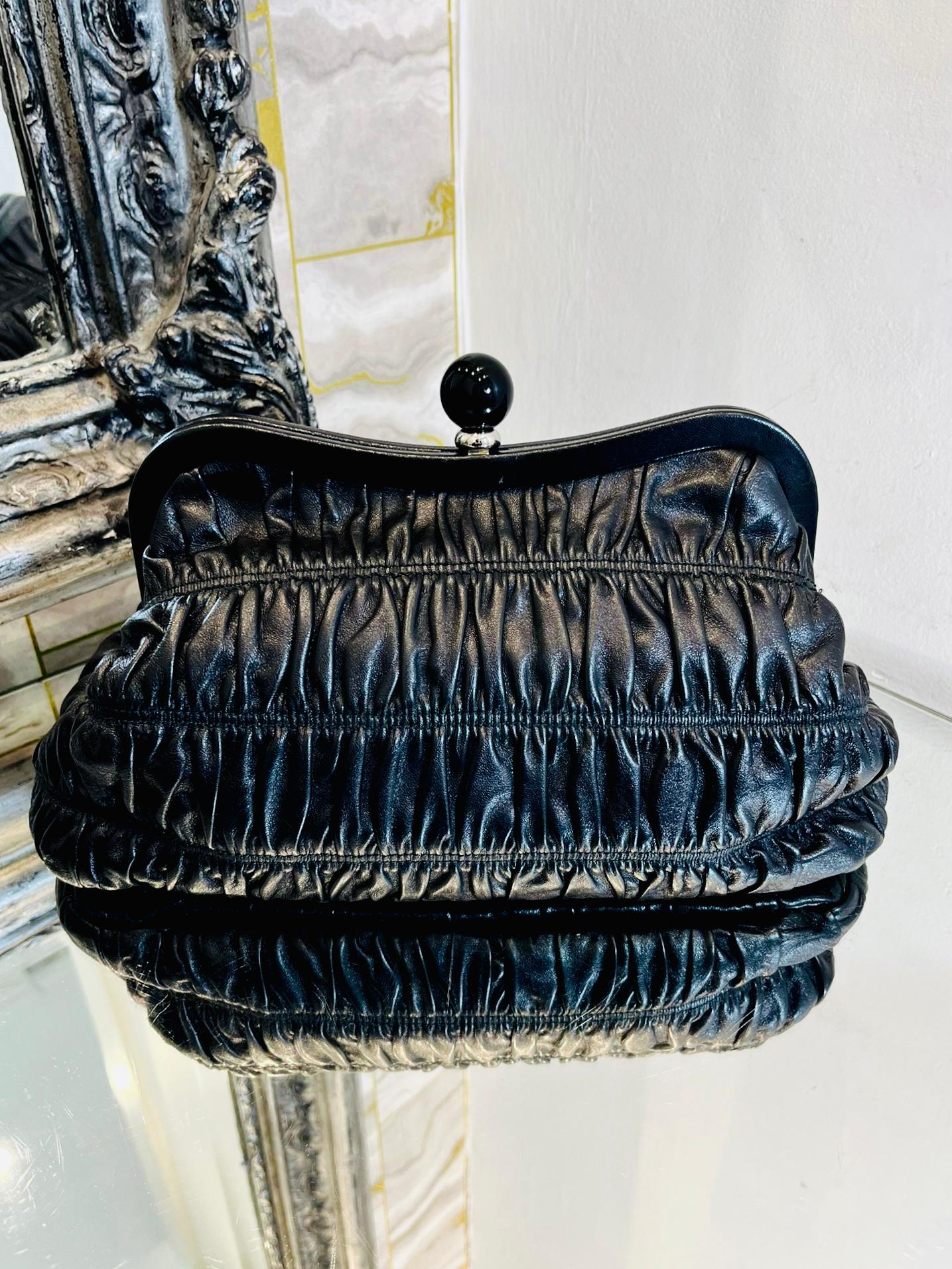 Prada Gaufre Leather Clutch Bag 2