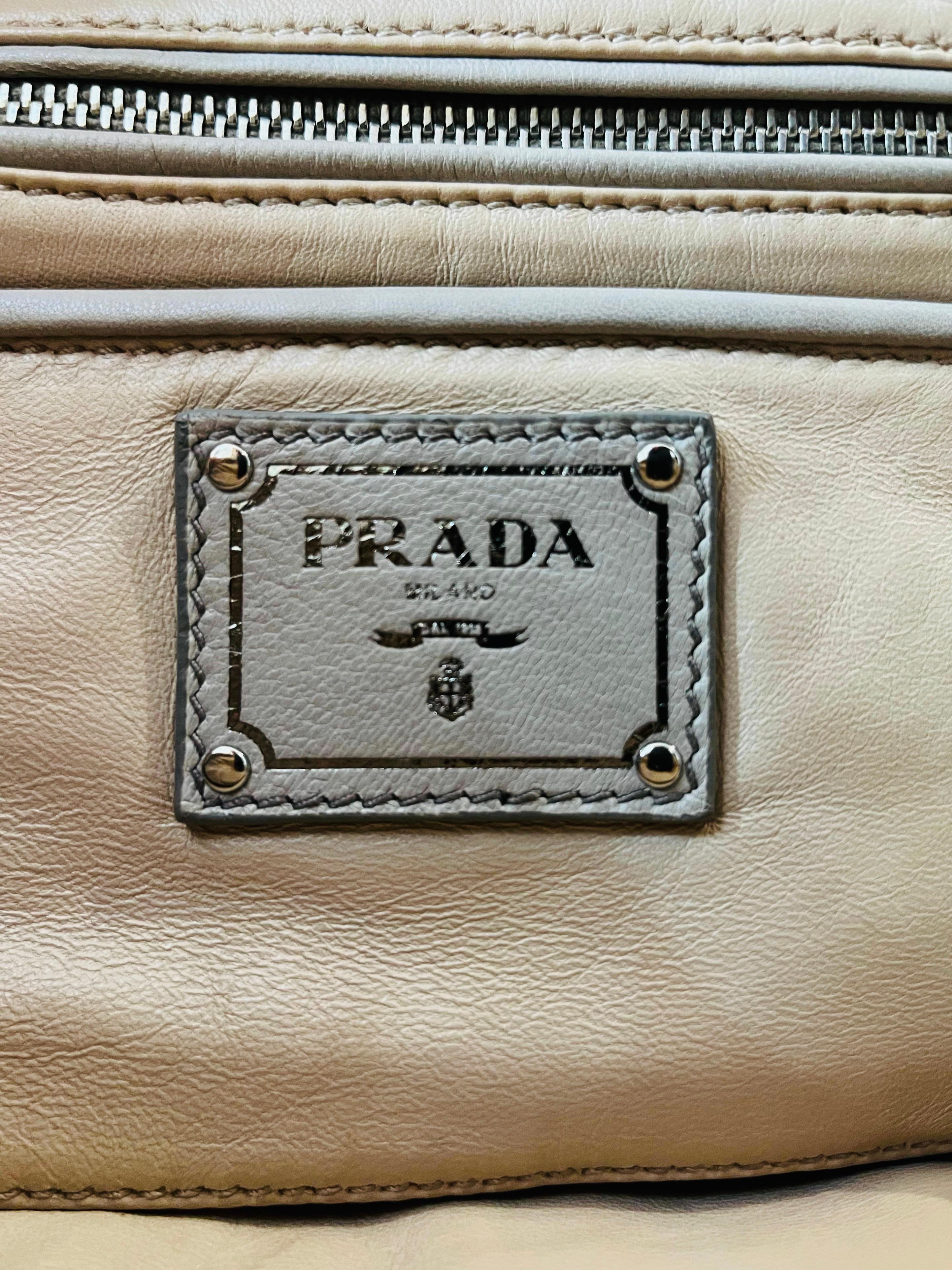 Prada Gaufre Leather Clutch Bag For Sale 4