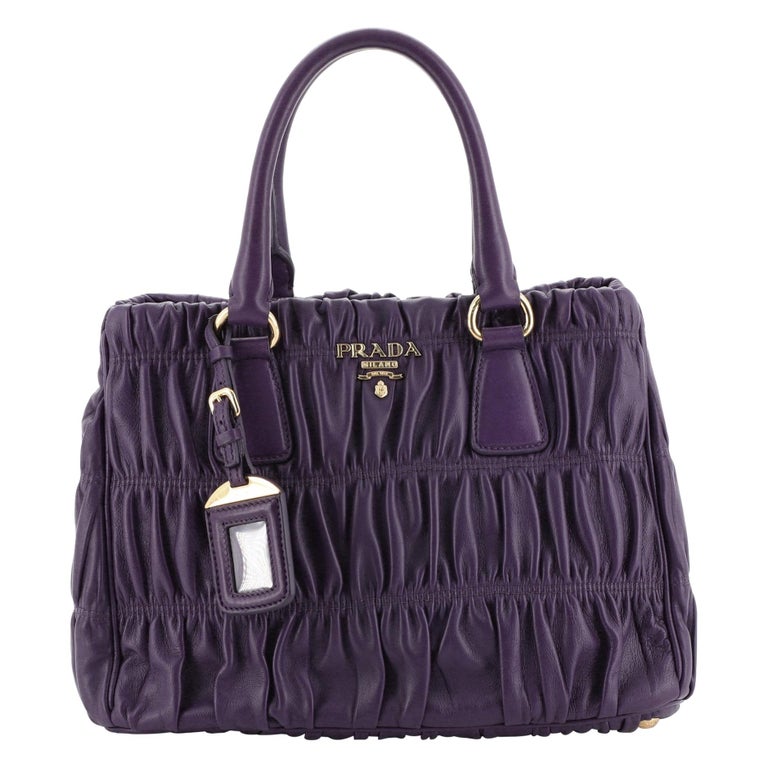 Prada Gaufre Tote Nappa Leather Small at 1stDibs