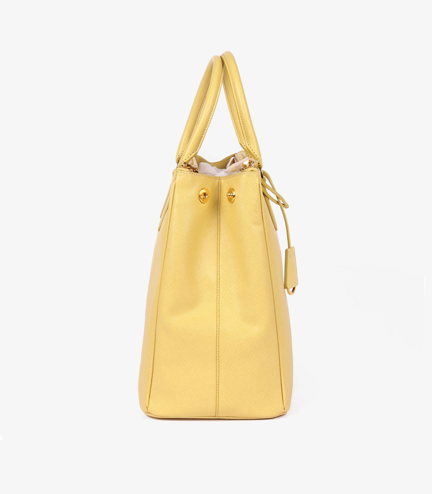 Bolso grande Prada Ginestra de piel saffiano Lux Galleria en Excelente estado para la venta en Bishop's Stortford, Hertfordshire