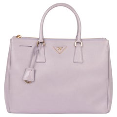 Prada Glicine Saffiano Lux in pelle Ordine Speciale Grande Galleria Tote
