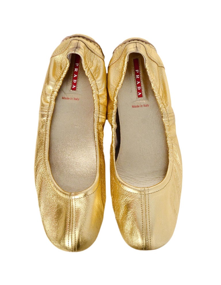 prada glitter flats