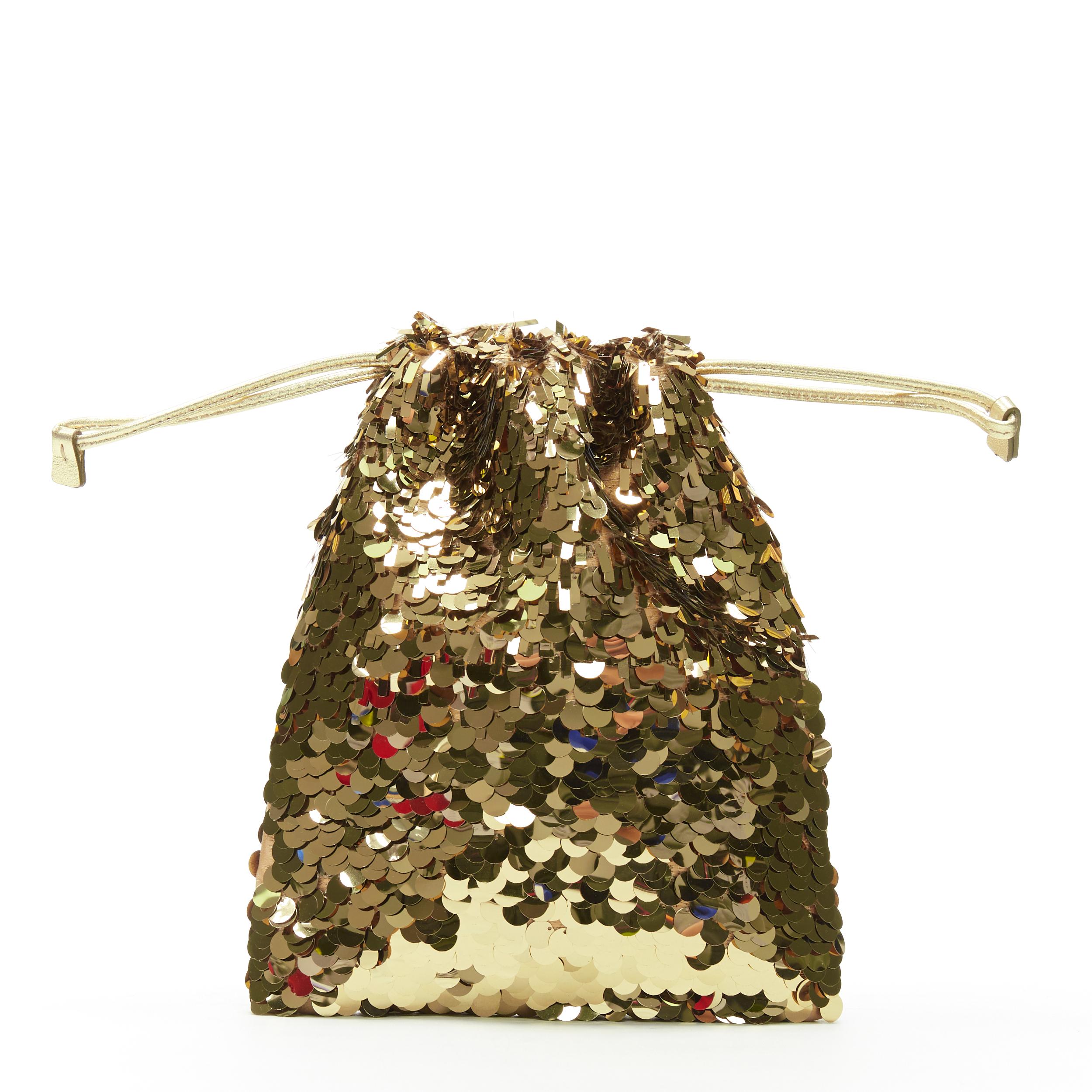 prada gold sequin bag
