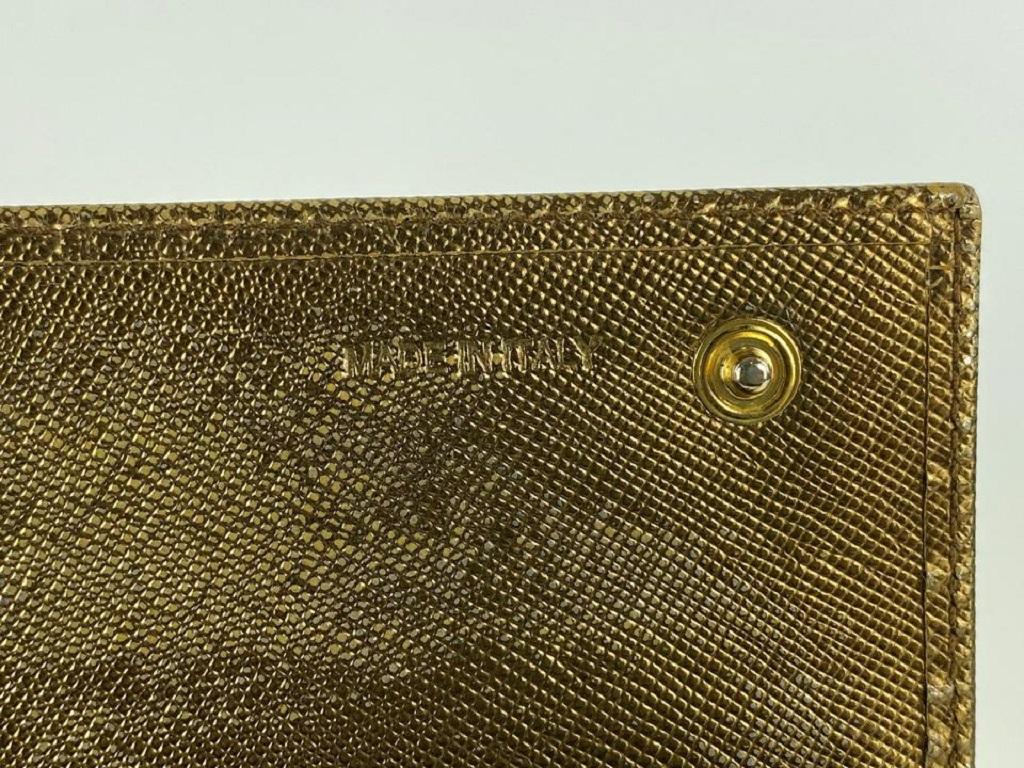 gold long wallet